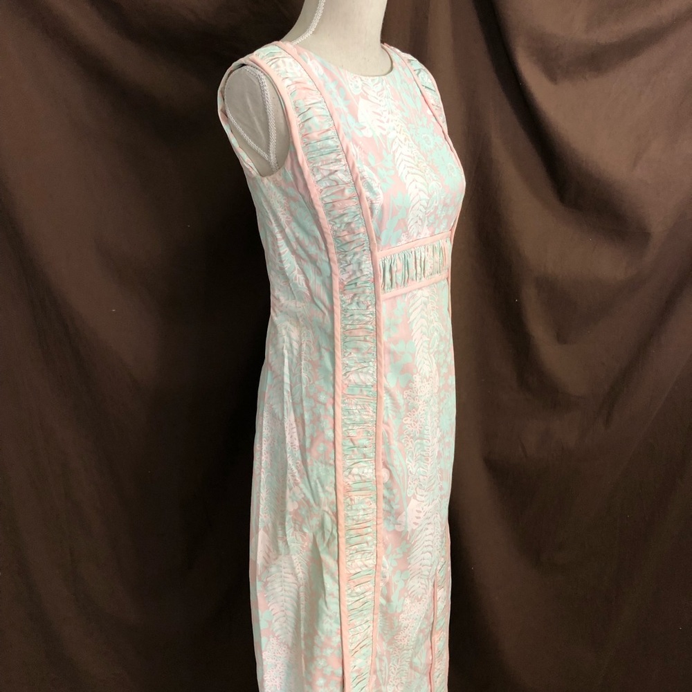 Vintage Lilly Pulitzer "The Lilly" Maxi Dress S M - Picture 3 of 8